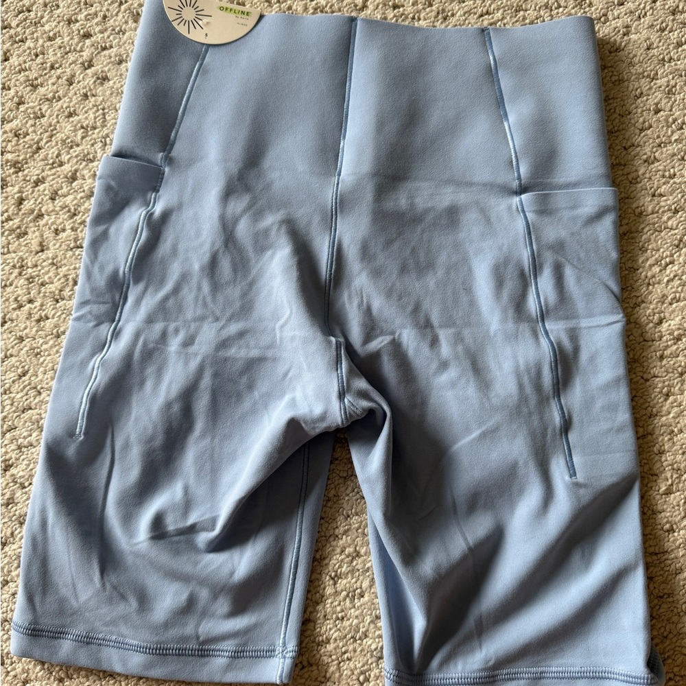 Aerie Light Blue Bike Shorts